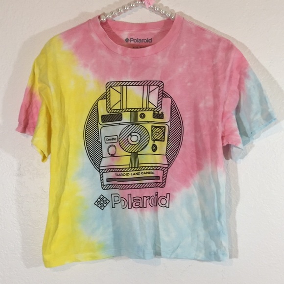 POLAROID Graphic Tee Tie-Dye Juniors Medium (7-9) - Picture 2 of 4